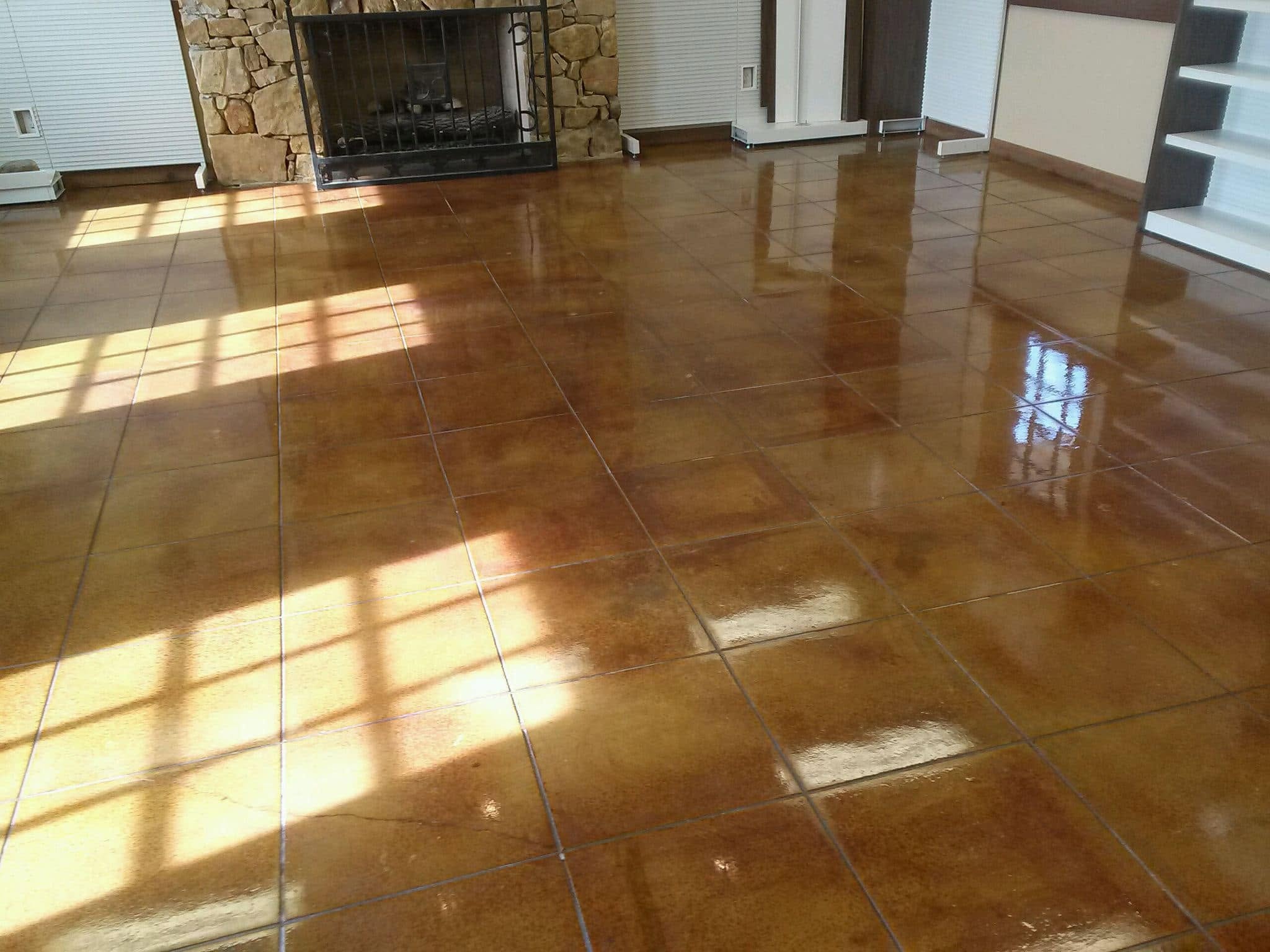 Concrete staining project