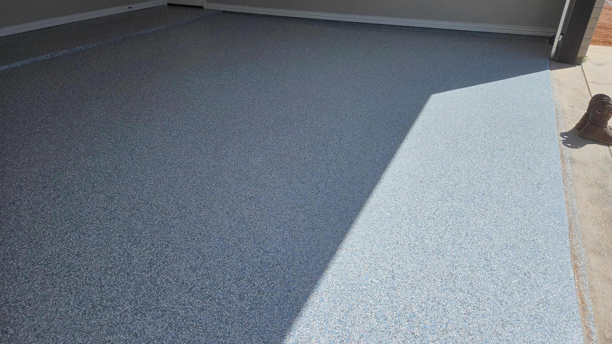 Decorative concrete overlay project